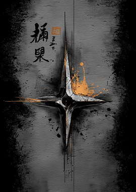 Ukiyo Minimalism Shuriken