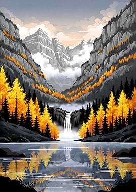 Golden Autumn Peaks & Reflections