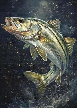 Snook Fish Painting