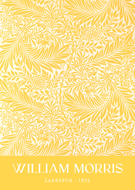 William Morris Larkspur Yellow 1875