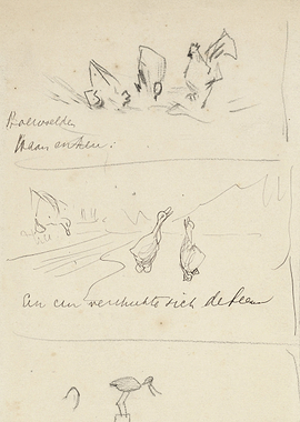 Animal Sketches with Text