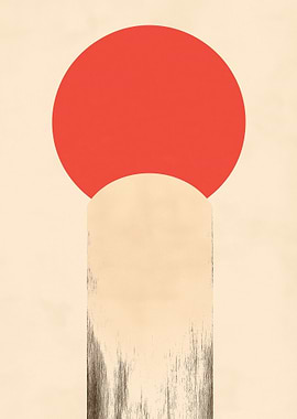 Minimalist Matchstick Illustration