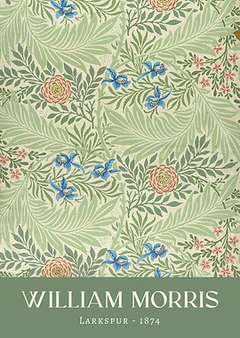 William Morris Larkspur 1874