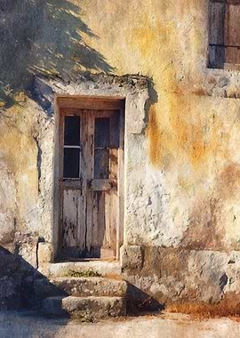 Old Doorway with Stone Steps
