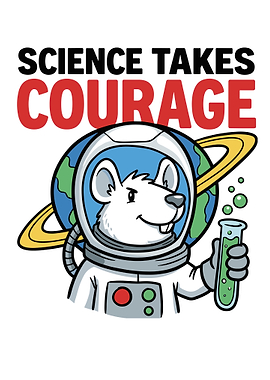 Science Takes Courage Cartoon