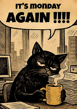 Grumpy Cat Monday Blues