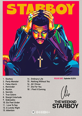The Weeknd - Starboy Album Cover