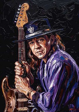 Stevie Ray Vaughan Painting
