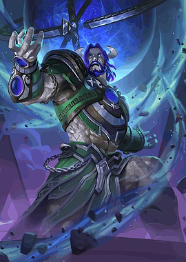 Stone Giant with Blue Energy