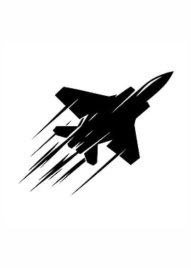 Black Jet Silhouette