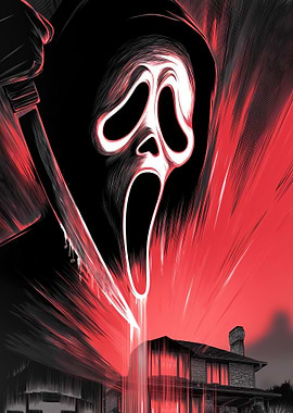 Ghostface Horror Art