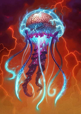 Brain Jellyfish Fantasy Creature