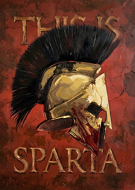 This is Sparta Helmet Painting