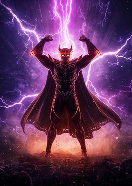 Supervillain with Lightning Powers
