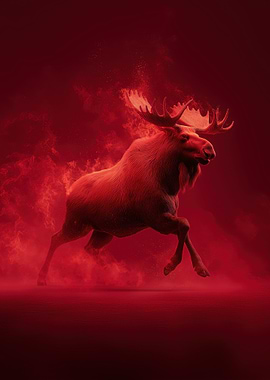 Red Fiery Moose