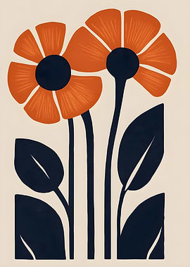 Abstract Floral Art Print