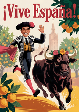 ¡Vive España! Bullfighting Poster Art