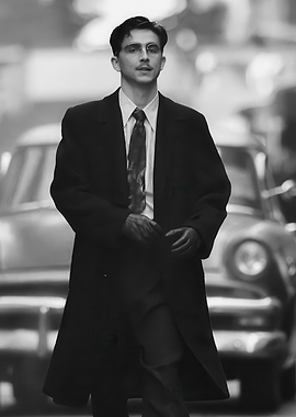 Man in Suit and Overcoat