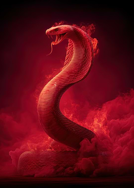 Fiery Red King Cobra