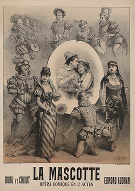 La Mascotte Opera Comique Poster
