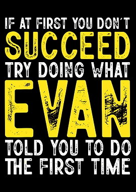 Funny Motivational Quote Poster, If At First You Dont Succeed Wall Art, Office Humor Print