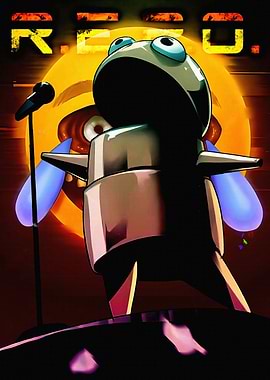 REPO Cartoon Character on Stage