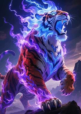 Electric Tiger Roaring