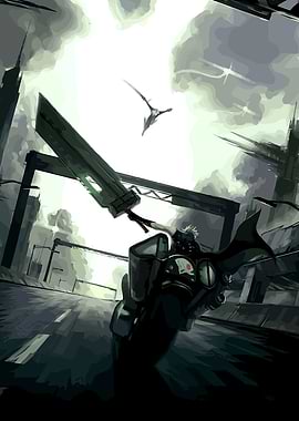 Cloud Strife Motorcycle Ride