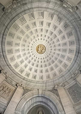 Architectural Dome with Central Relief