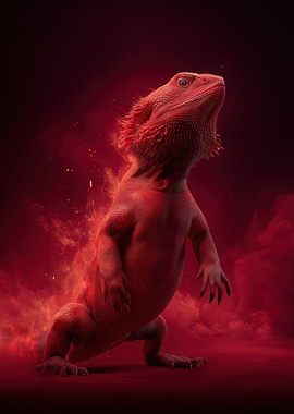 Red Fiery Bearded Dragon