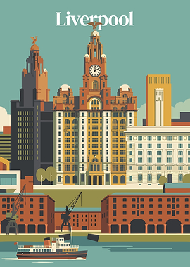Liverpool Cityscape Illustration