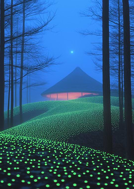 Glowing Forest House