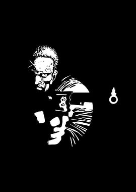 Black and White Comic Book Character sin city