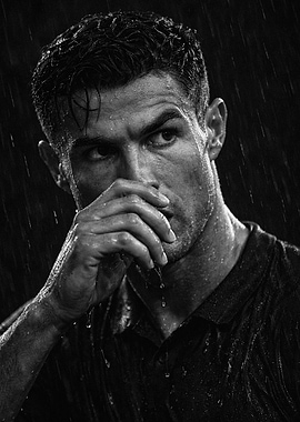 Cristiano Ronaldo in the Rain