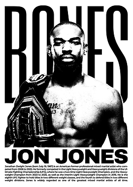 Jon Jones UFC Champion Portrait