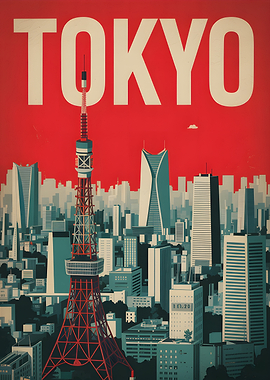 Tokyo Cityscape with Tower