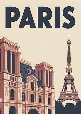 Paris cityscape with Eiffel Tower