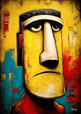 Silent Totem — Modern Abstract Expressionism