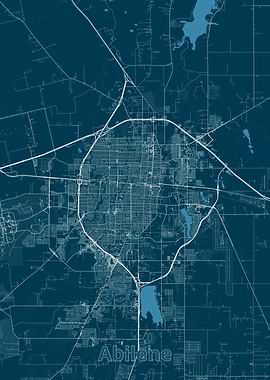 Abilene, Texas City Map