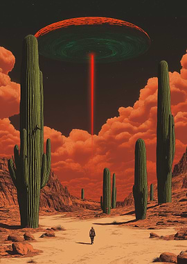 Desert Encounter with UFO