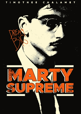 Marty Supreme Timothee Chalamet Poster