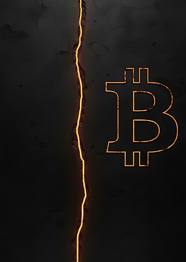 Bitcoin Crack Fire Glow