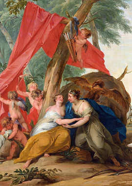 Diana and Callisto Painting