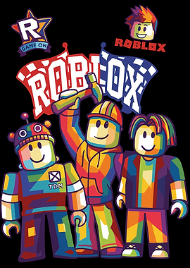 Roblox Game On Colorful Characters