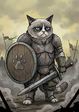 Grumpy Cat Warrior