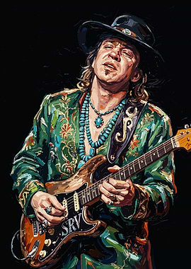 Stevie Ray Vaughan Painting