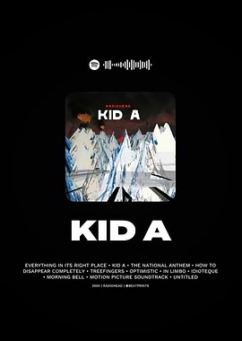 Radiohead - Kid A Album Cover