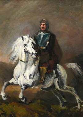 Equestrian Portrait Painting