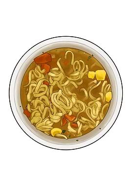 Bowl of Noodles with Vegetables