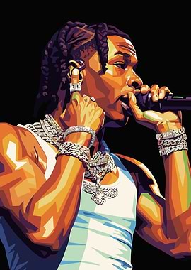 Lil Baby Pop Art Portrait